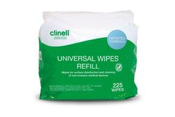 Clinell Universal Wipes Bucket 225 Refill